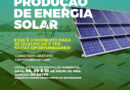 SECRETARIA DE MEIO AMBIENTE ABRE VAGAS PARA CURSO DE PRODUÇÃO DE ENERGIA SOLAR