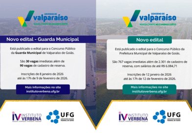 Concursos abertos em Valparaiso de Goiás